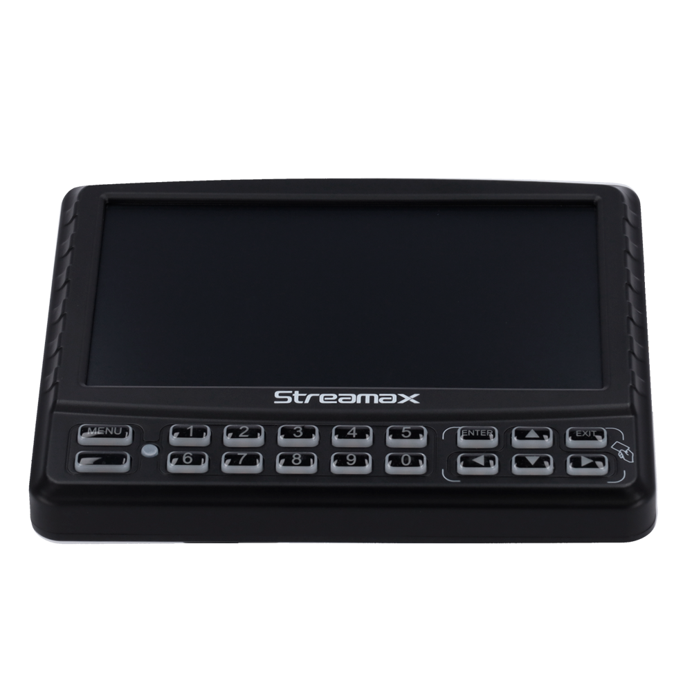 Streamax - Kit CP4 / Monitor 7" táctil - Resolución 800x400 | Altavoces integrados - Compatible con grabadores Streamax - Apto para embarcar en vehículo - Soporte y cableado incluido - Imagen 2
