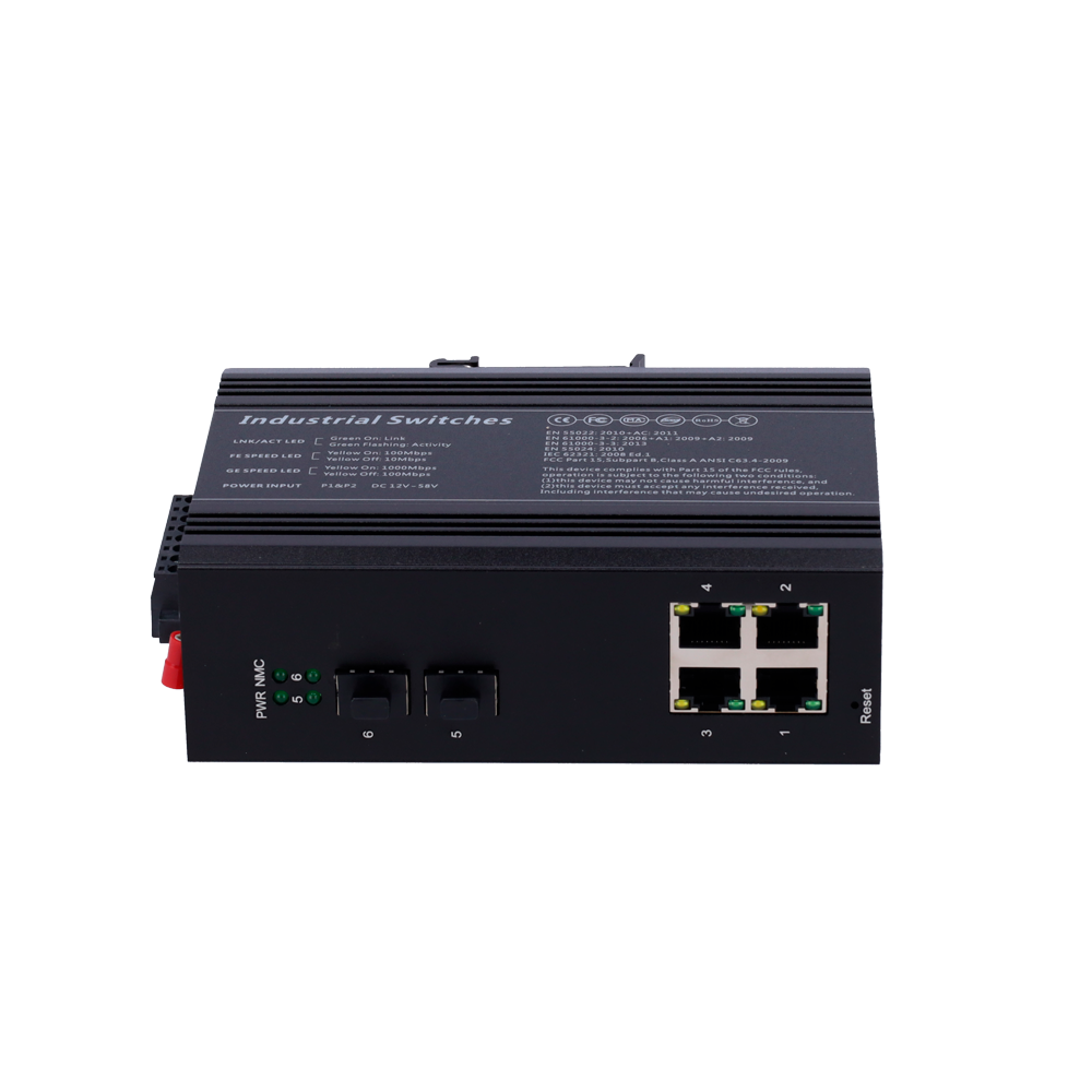 Marca blanca - SW0604HIPOE-MGF-120-DIN - Switch 2P Gigabit PoE Gestionable SFP - Imagen 2
