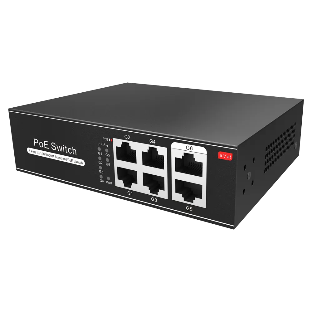 Switch PoE 4 Puertos Gigabit SW0604POE-G-65-E No Gestionable