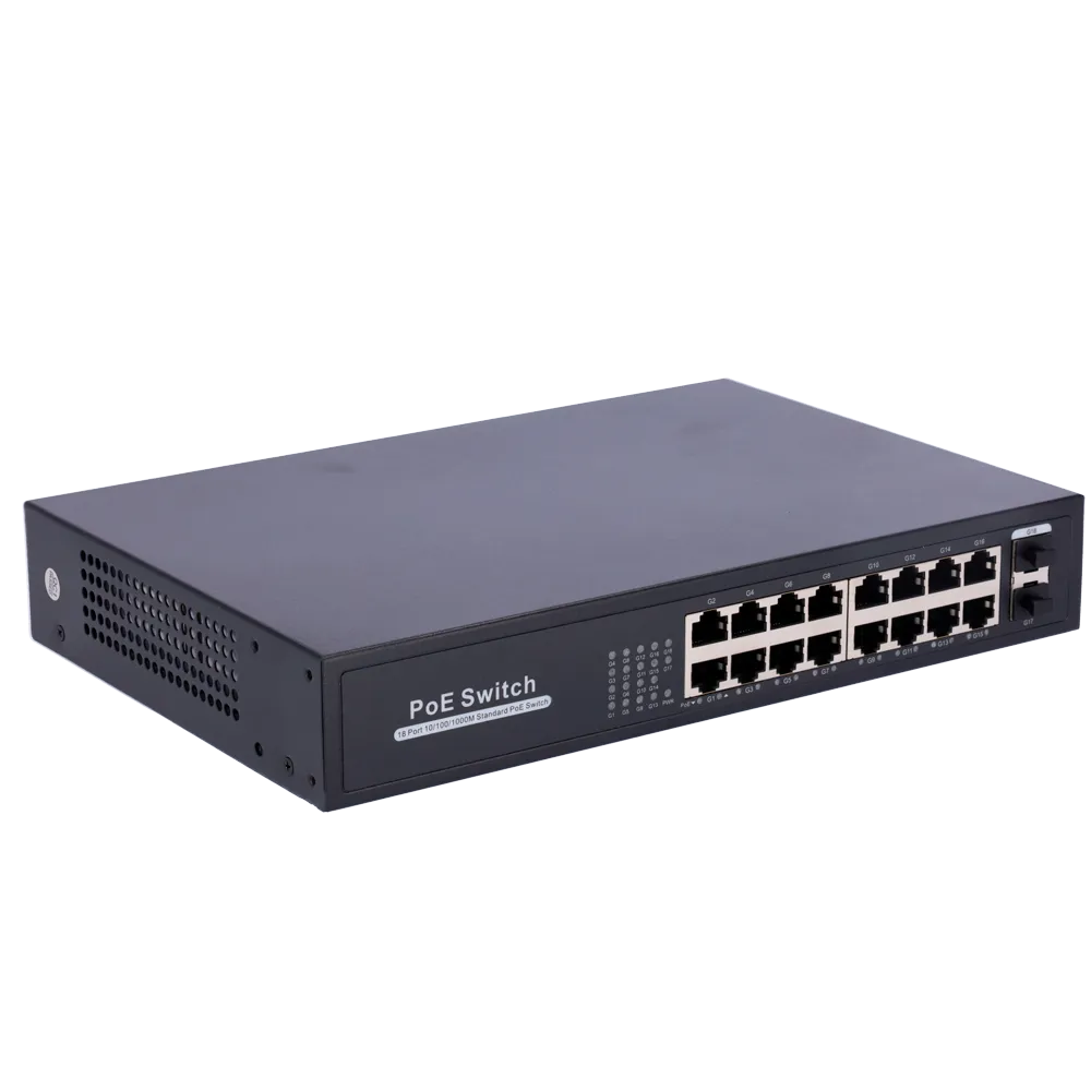Switch 16 Puertos Gigabit PoE SW1816POE-GF-250-E 250W SFP