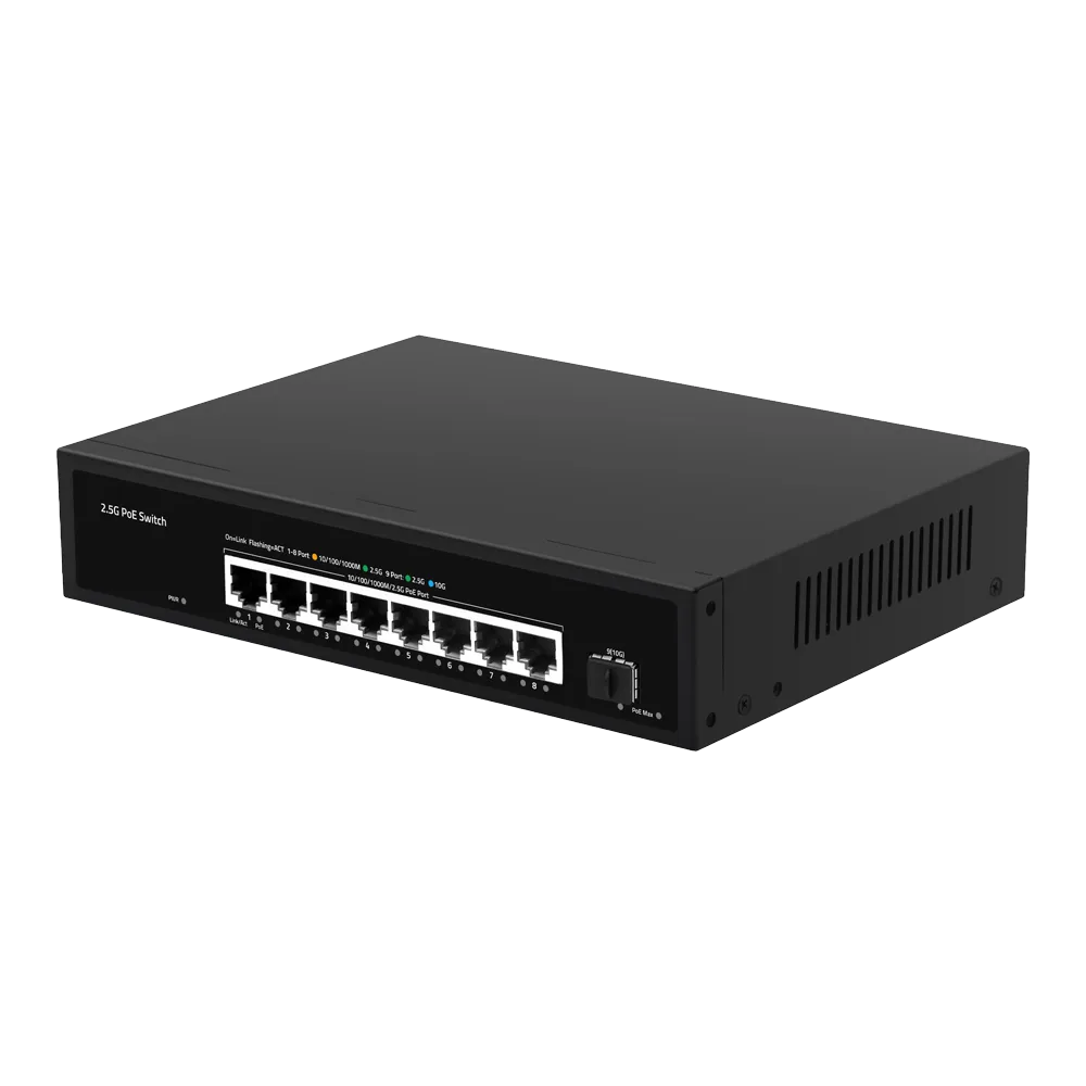 Switch 8P Gigabit PoE SW98HIPOE-2AZXF-150-V2 con SFP