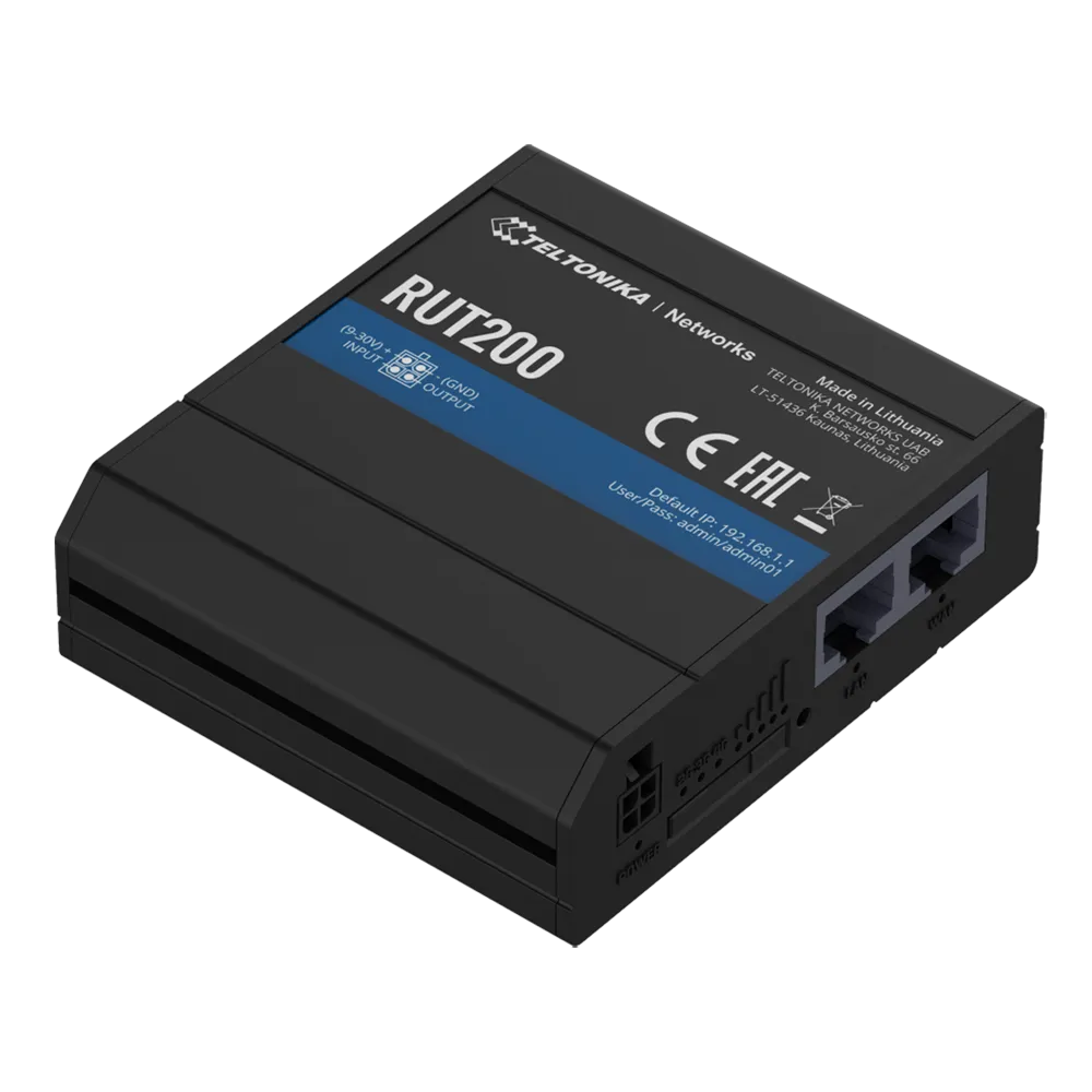 Router 4G Teltonika TK-RUT200 Cat 4 Wi-Fi Industrial