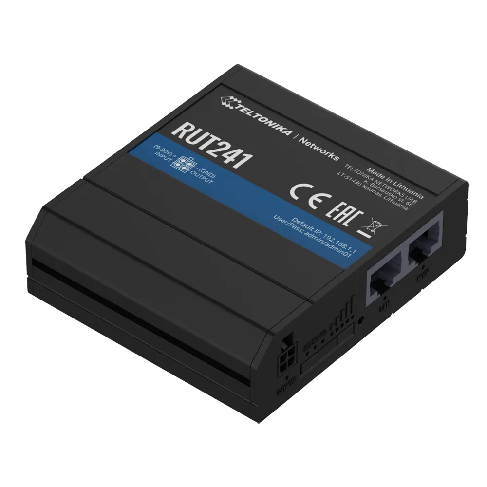 Router 4G Teltonika TK-RUT241 Industrial LTE Cat4 WiFi