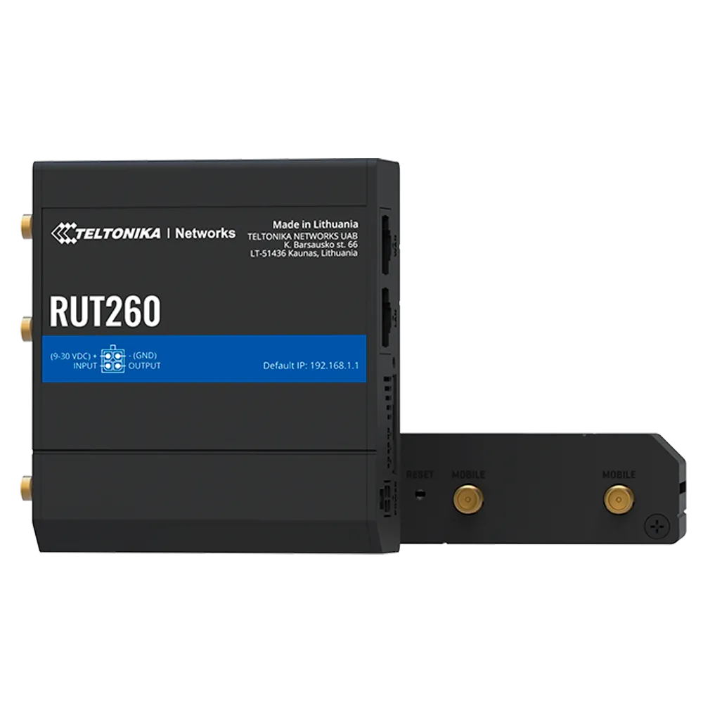 Router 4G Cat 6 Teltonika TK-RUT260 con Wi-Fi Industrial