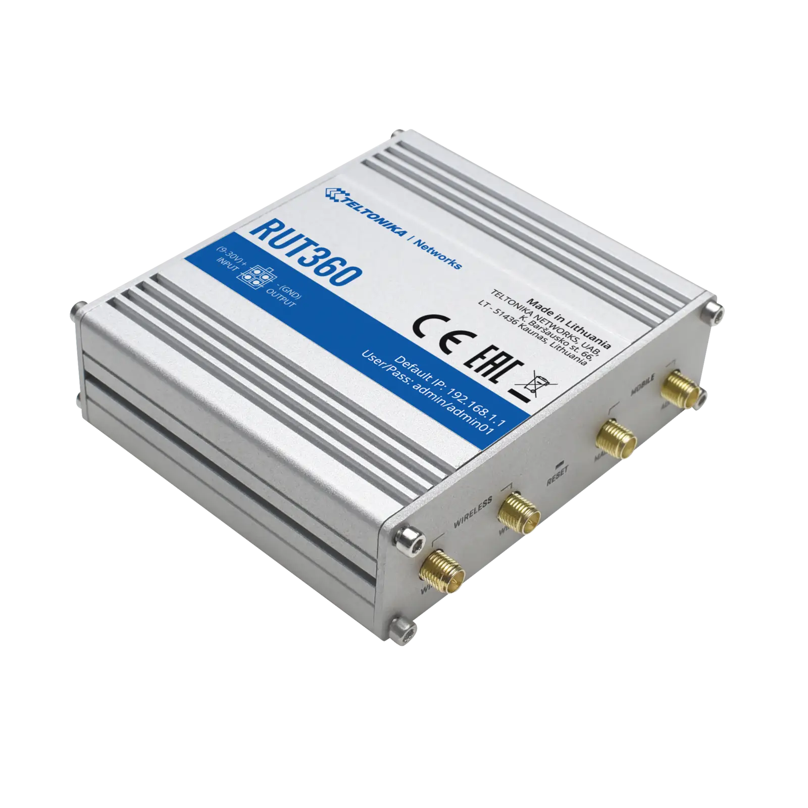 Router 4G TK-RUT360 Cat 6 WiFi Industrial Teltonika