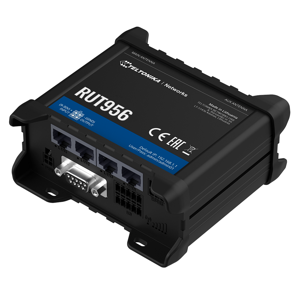 Teltonika - TK-RUT956 - Router 4G Cat 4 (Wi‑Fi, RS485) - Imagen 2