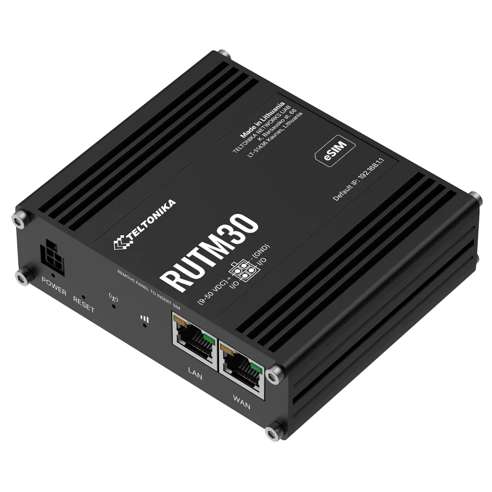 Router Industrial 5G TK-RUTM30 Teltonika con Wi-Fi 5 y PoE