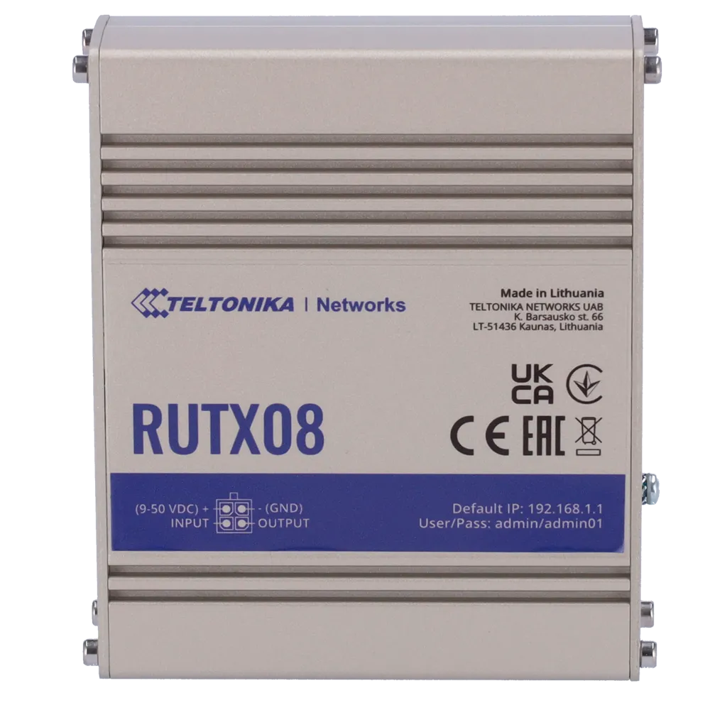Router Industrial Teltonika TK-RUTX08 con PoE Integrado