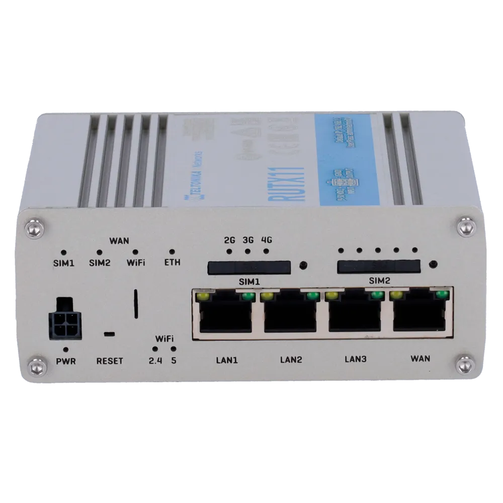 Router 4G Teltonika RUTX11 Cat 6 con Wi-Fi 5 y PoE