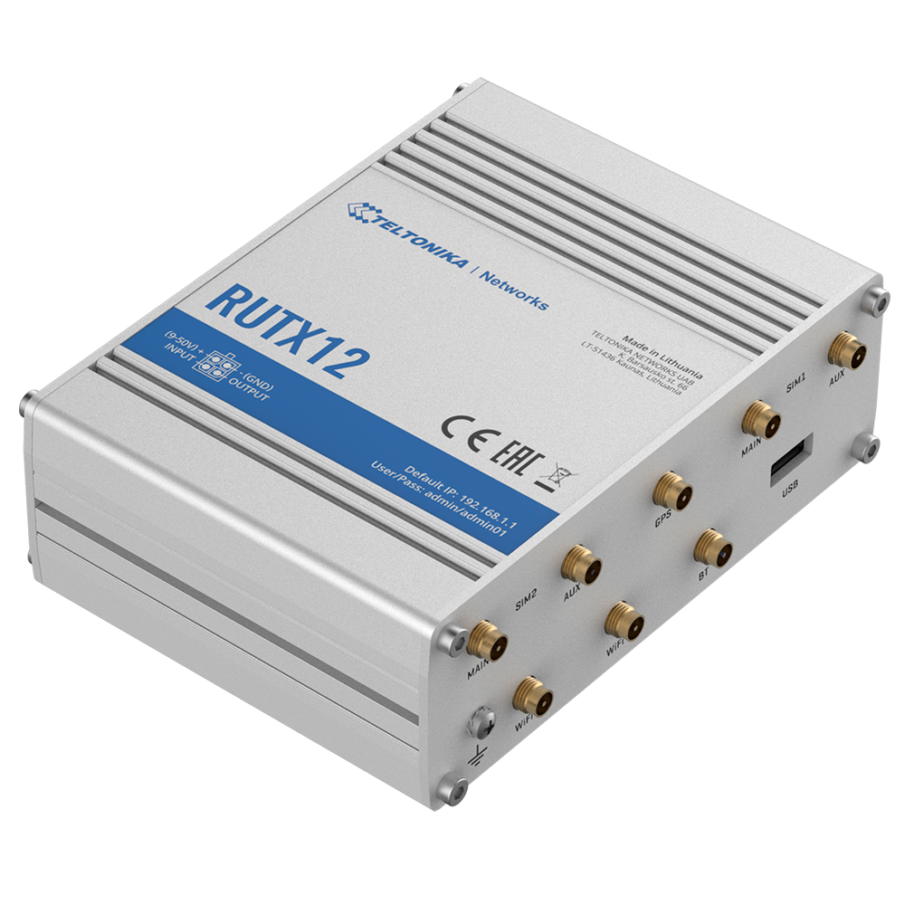 Teltonika - TK-RUTX12 - Router 4G Cat 6 (Wi‑Fi 5, PoE) - Imagen 2