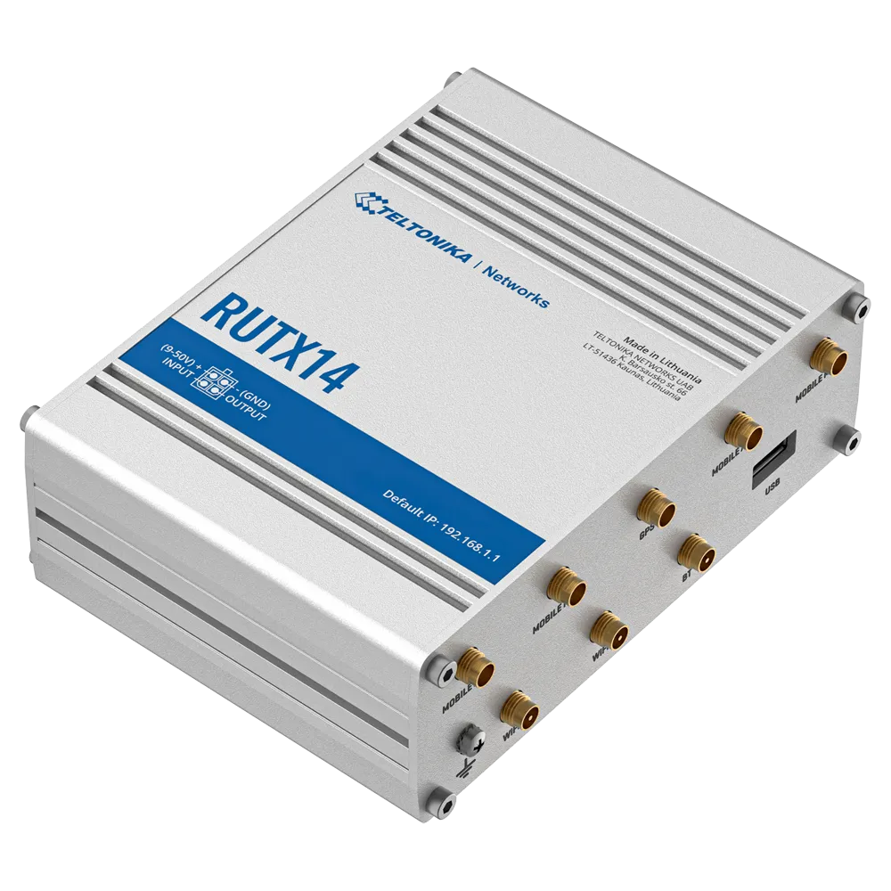 Router Industrial 4G Teltonika RUTX14 Cat 12 Wi-Fi 5 PoE