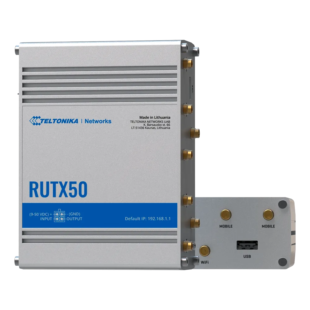 Router 5G Teltonika RUTX50 con WiFi 5 y PoE Industrial