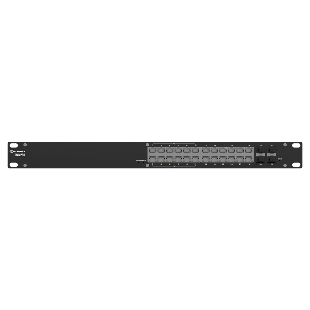Teltonika - TK-SWM280 - Switch 24P Gigabit PoE Gestionable SFP - Imagen 2