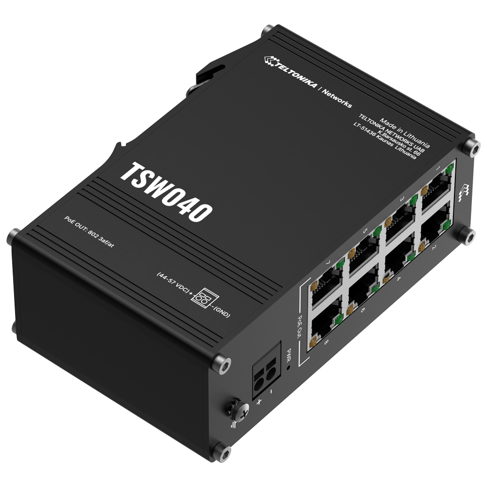 Teltonika - TK-TSW040 - Switch 8P Gigabit PoE No gestionable - Imagen 2