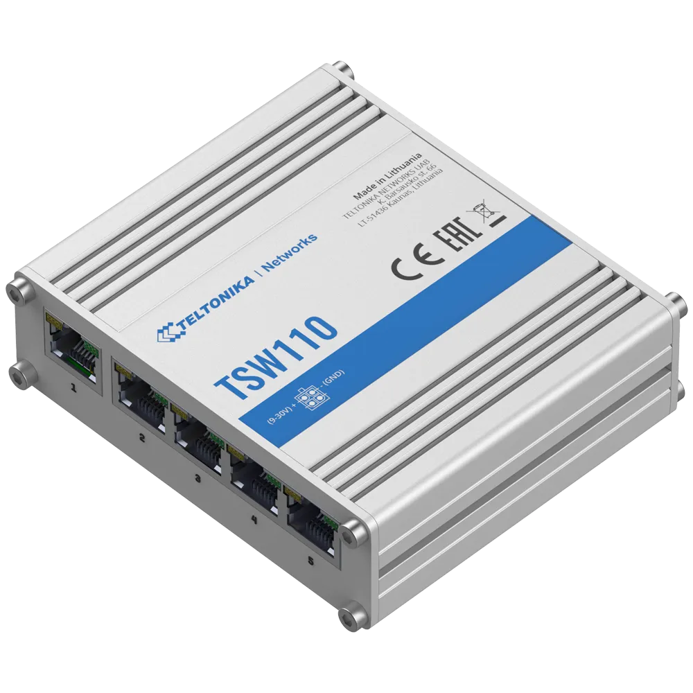 Switch Gigabit TK-TSW110 Teltonika 5 Puertos No Gestionable