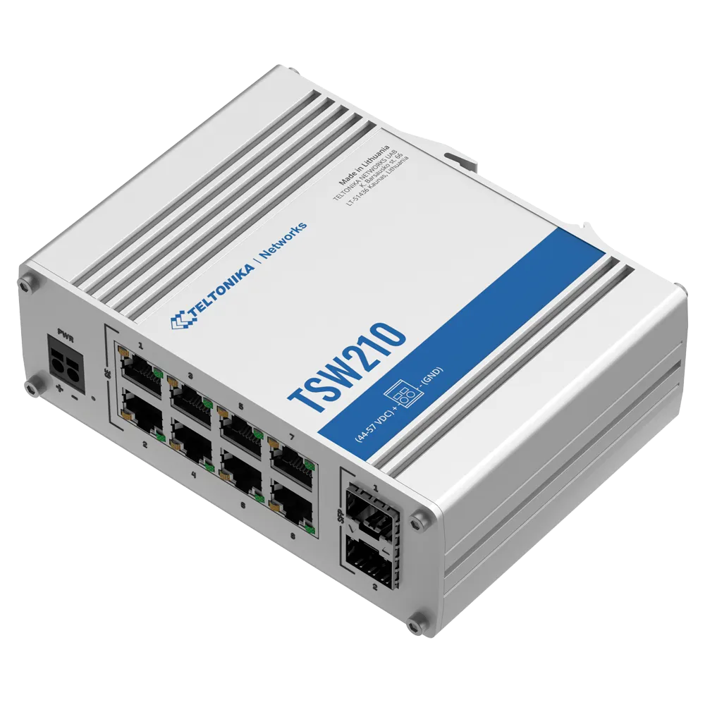 Switch Gigabit TK-TSW210 8 Puertos SFP Sin PoE Teltonika