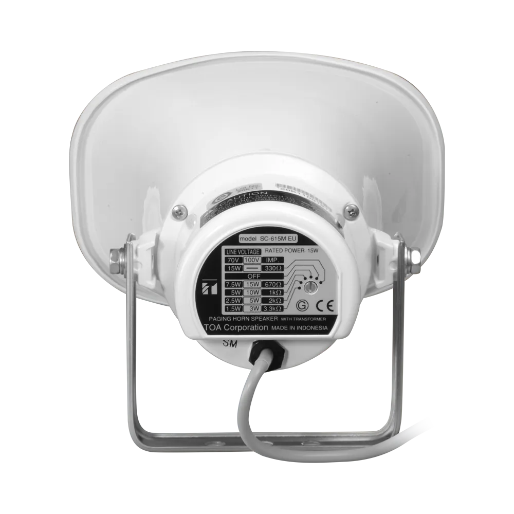 Bocina 3W exterior Aluminio TOA-SC-615M para megafonía