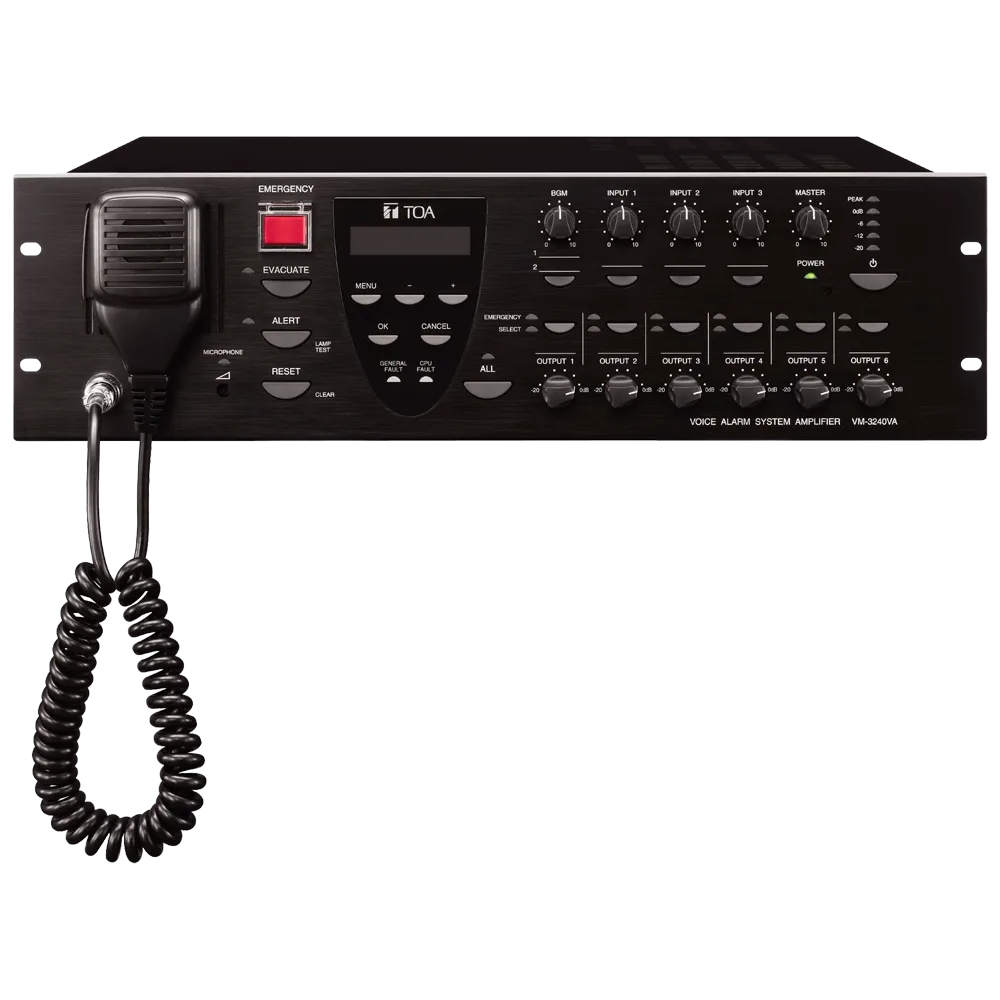 Bastidor EN54 VM TOA TOA-VM-3240VA para sistemas de alarma