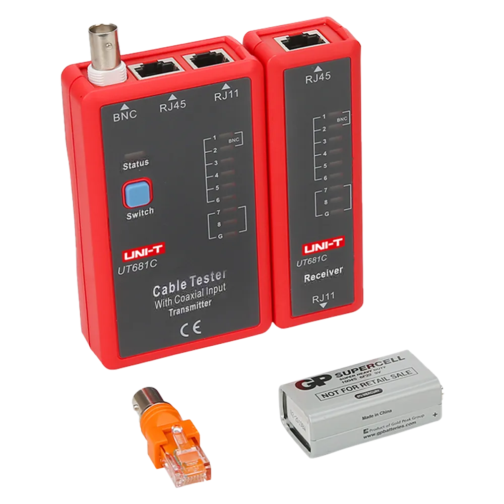 Herramienta UNI-T UT681C Probador de Cables de Red
