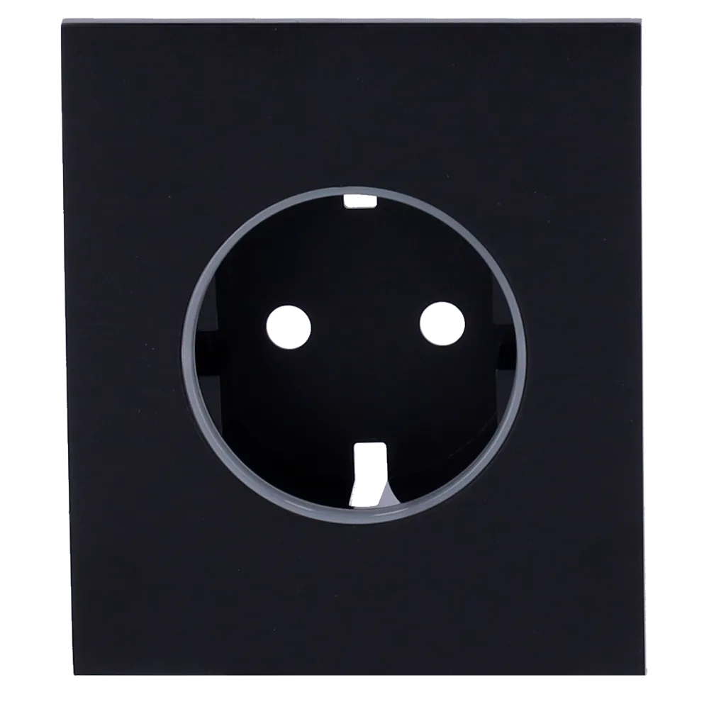 AJAX AJ-CENTERCOVER-B Enchufe Negro SmartHome
