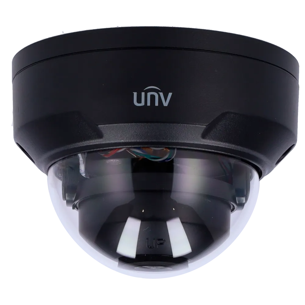 Cámara IP Domo Uniview UV-IPC324SB-DF28K-I0-BLACK 4MP PoE