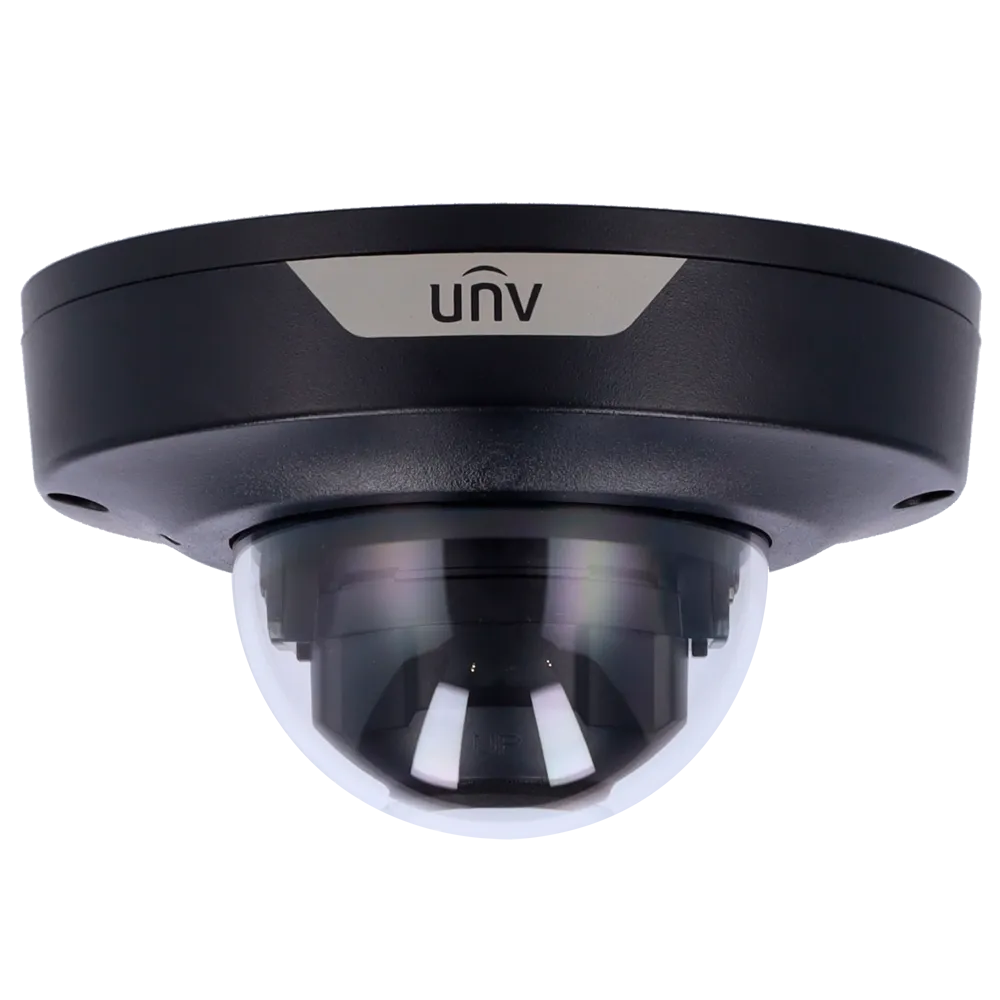 Cámara Domo IP Uniview UV-IPC354SB-ADNF28K-I0-BLACK 4MP PoE
