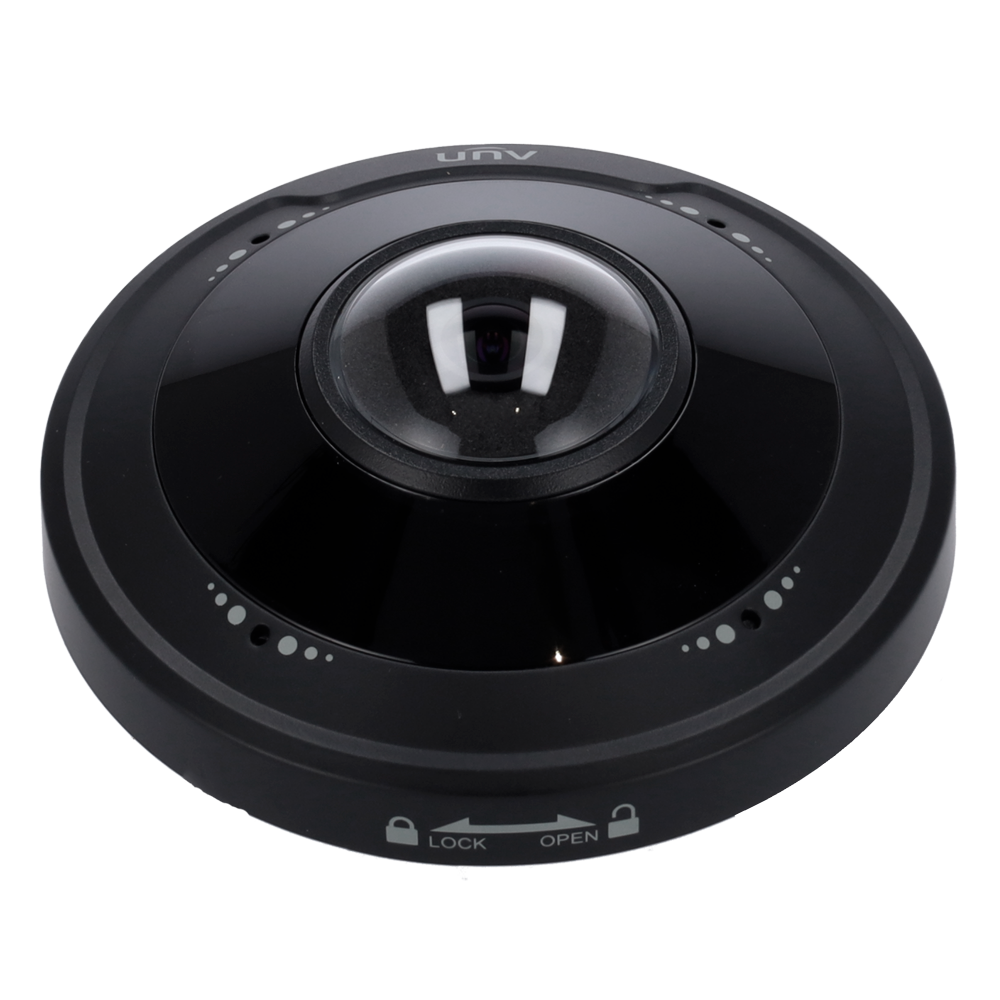 Uniview UV-IPC815SB-ADF14K-I0-BLACK Cámara Fisheye – IP · 4K · Exterior · IR · PoE - Imagen 2
