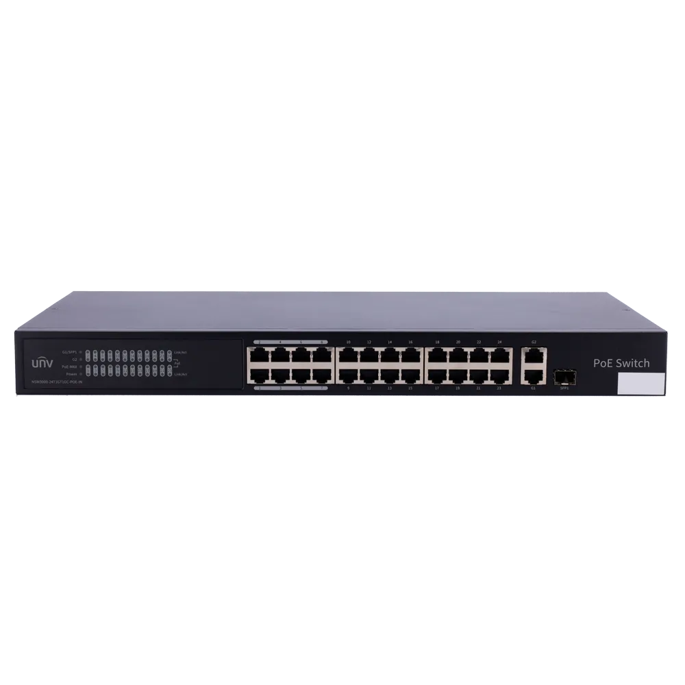 Switch Gigabit PoE 24 Puertos Uniview UV-NSW3000-24T1GT1GC