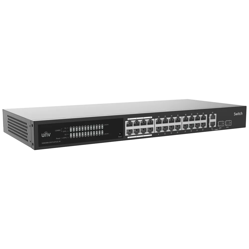 Switch Gigabit Gestionable 24P Uniview UV-NSW3000-25GT1GP1GC-IN