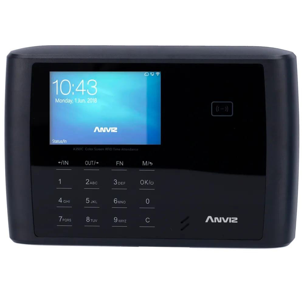 Anviz A350C-BT-WIFI Control Presencia Tarjeta PIN Bluetooth