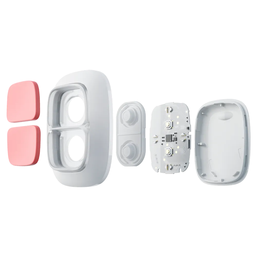 AJAX AJ-DOUBLEBUTTON-W Botón Pánico Jeweller Blanco