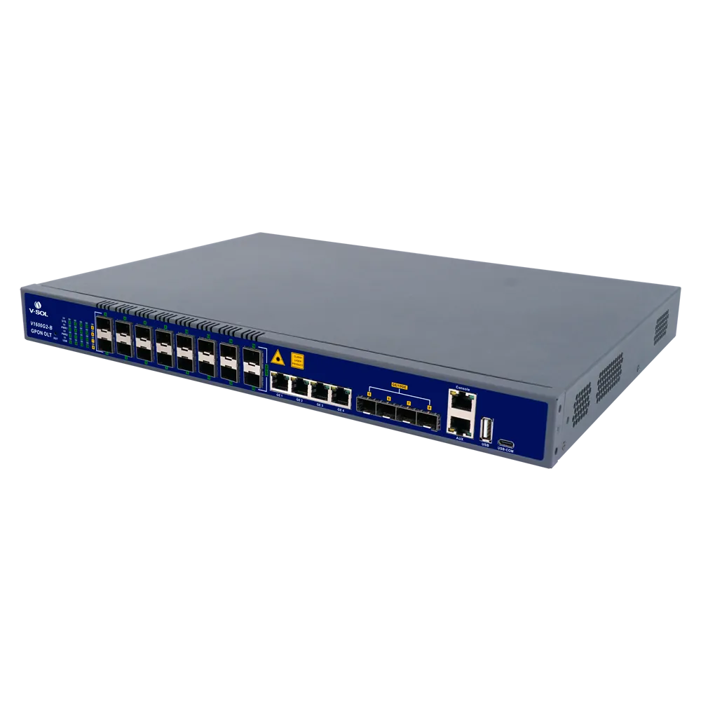 OLT GPON 16 Puertos VSOL-V1600G2-B con 4 SFP+ Uplink