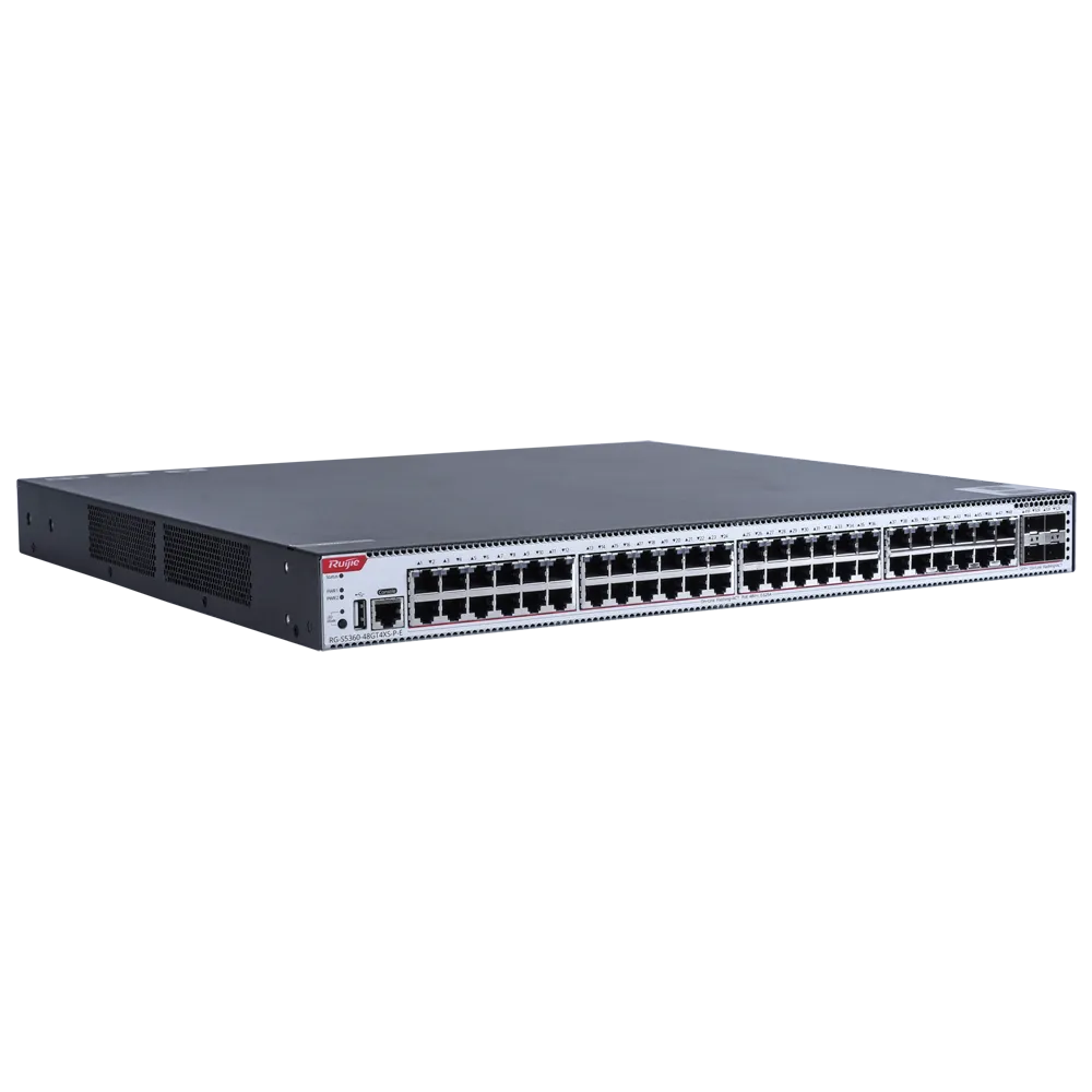 WIS-S5360-48GT4XS-P-E Switch L3 48 Puertos PoE+ 10GE