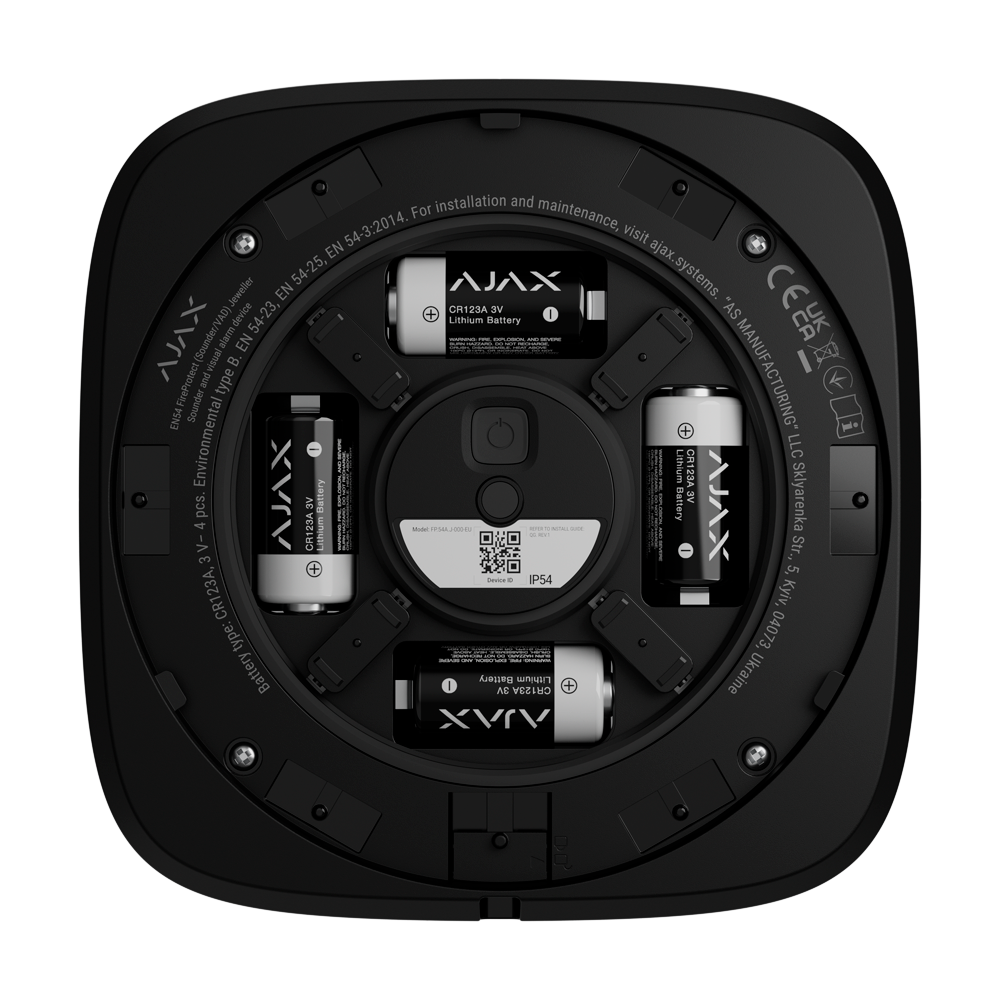 Sirena inalámbrica - Marca Ajaxincendio (AJ-EN54-SOUNDER-B) - Imagen 2