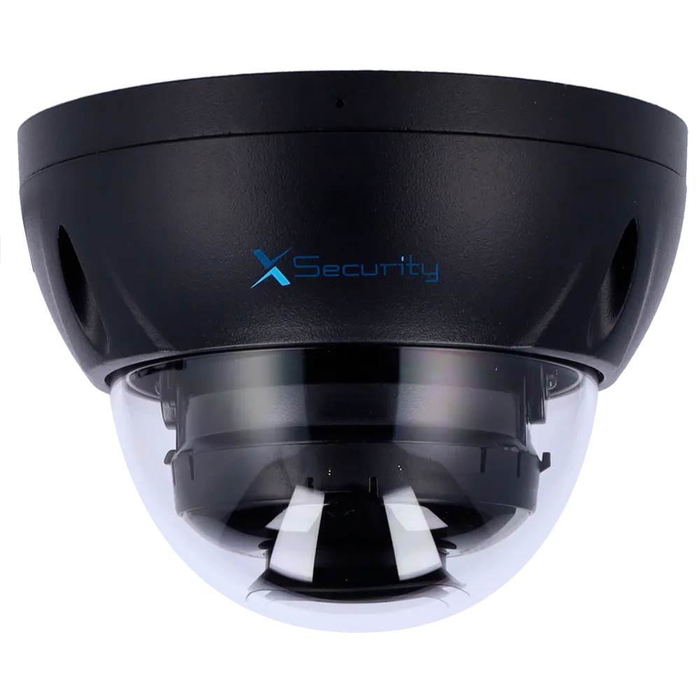 Cámara Domo IP 4MP XS-IPD842A-4P-DL-WIZ-BLACK Dual Light