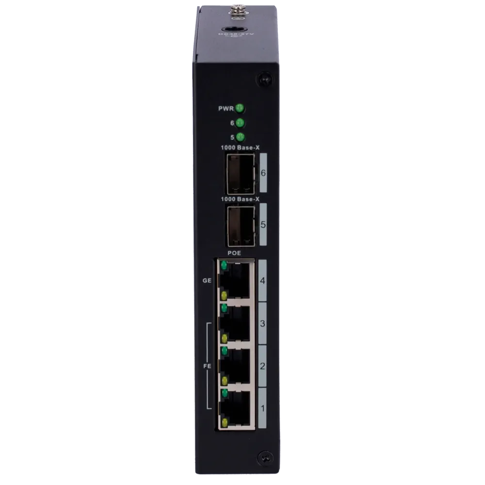 Switch PoE Gestionable XS-SW0604HIPOE-MF-120-DIN 4 Puertos
