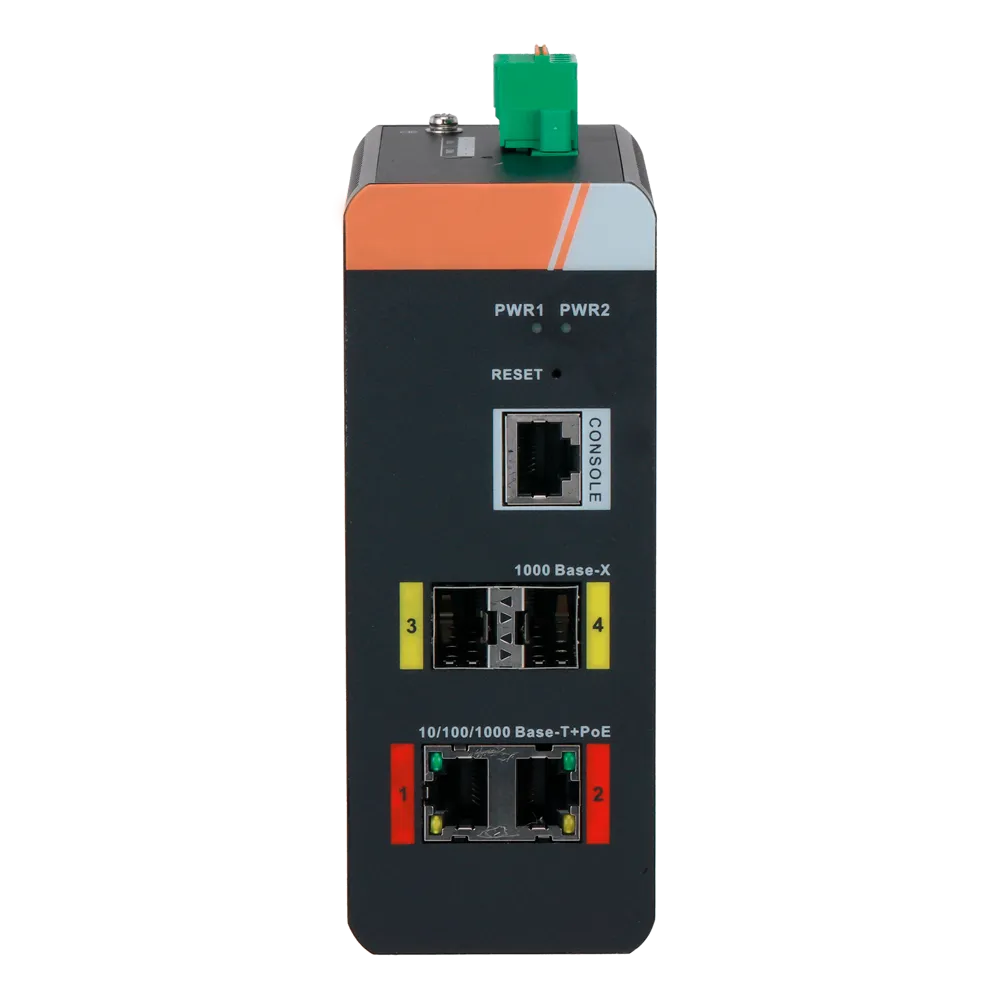 Switch PoE XS-SWI0402HIPOE-MGF-120-DIN 2 Puertos Gigabit