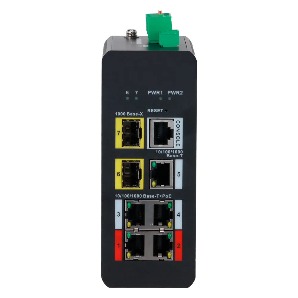 Switch Gigabit PoE Gestionable XS-SWI0704HIPOE-MGF-120-DIN