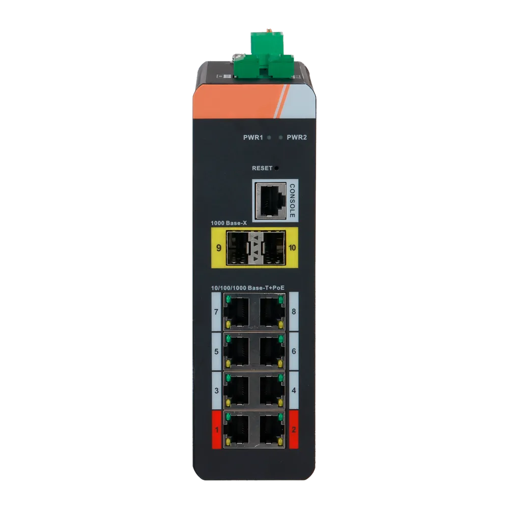 Switch PoE Gestionable XS-SWI1008HIPOE-MGF-120-DIN 8P Gigabit