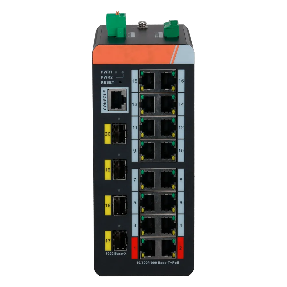 Switch Gestionable 16P PoE Hi-PoE XS-SWI2016HIPOE-MGF-240-DIN