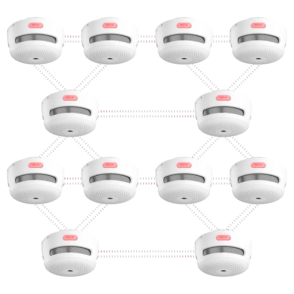 X-Sense XS01-WR-6PACK Kit Detector Humo y CO Interconectable