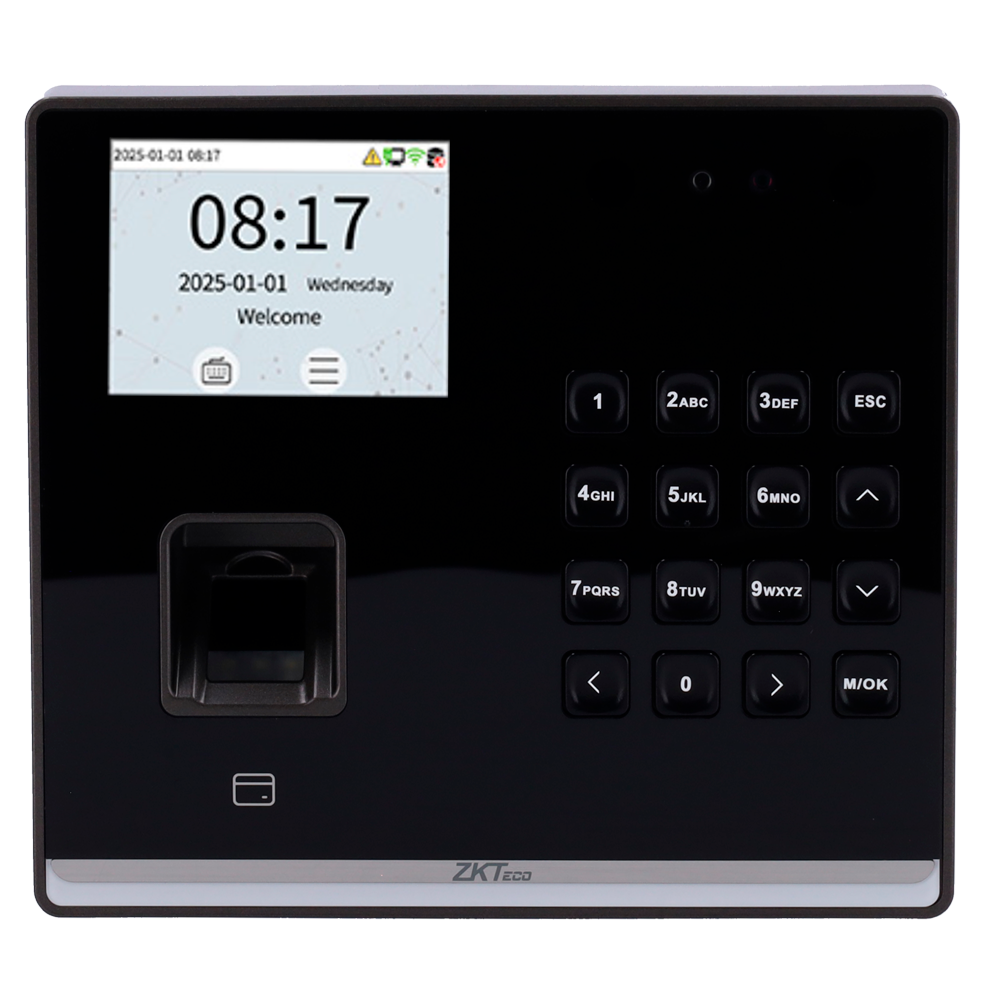 Control de presencia - ZKTeco - Facial + Huella + Tarjeta + PIN/Teclado - WiFi + IP/Ethernet + USB - Imagen 2