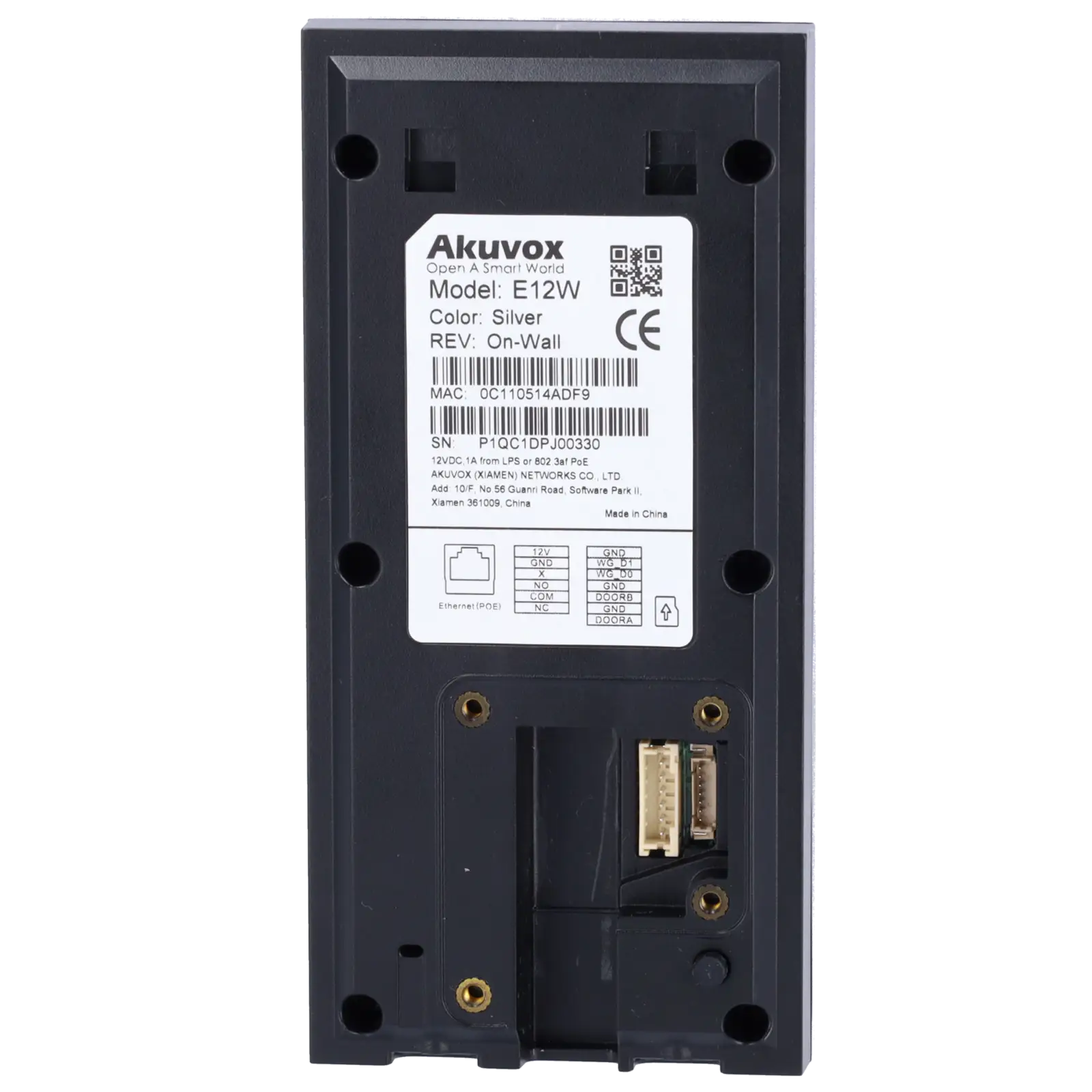 Placa Videoportero IP Akuvox AK-E12S 2Mpx MIFARE PoE IP65