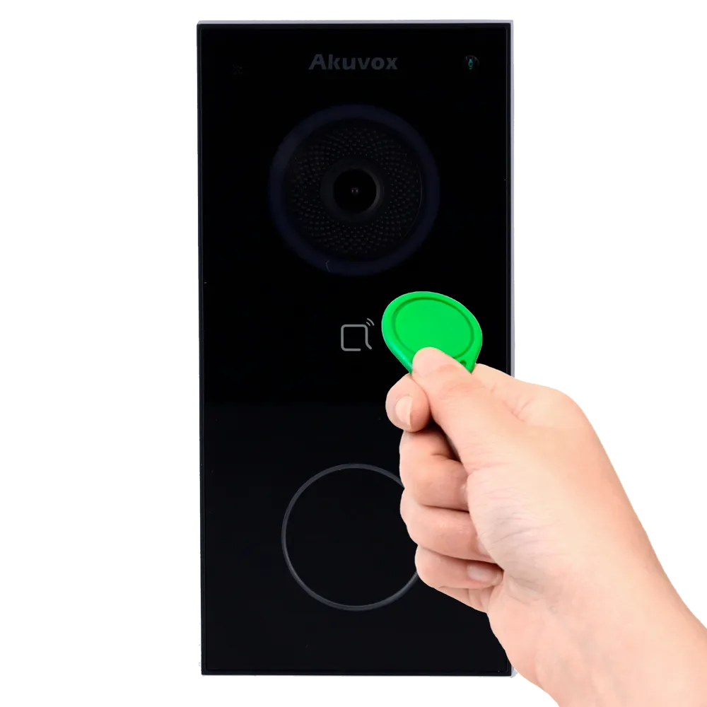 Placa Videoportero IP Akuvox AK-E12W-BLACK WiFi PoE 2Mpx