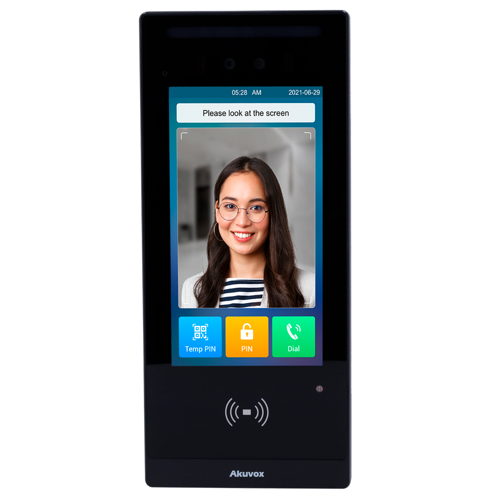 Placa videoportero - IP - superficie - Akuvox - Cámara 2 Mpx - sin WiFi, PoE - IP65 IK07 - Acceso MIFARE/EM/NFC/PIN - Ref. AK-E18C - Imagen 2