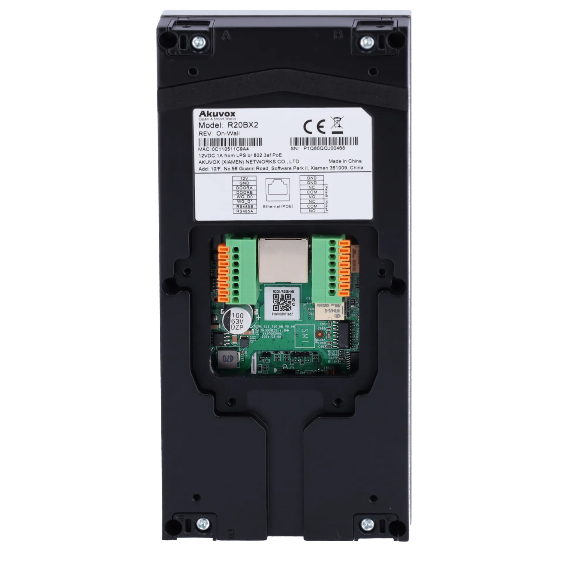 Kit Videoportero IP WiFi Akuvox AK-KIT-R20KPS51-POE Monitor Android