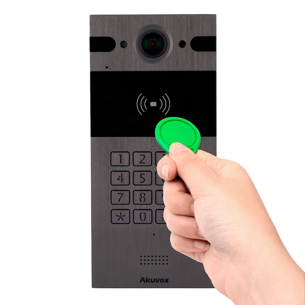 Placa videoportero - IP - superficie - Akuvox - Cámara 4 Mpx - sin WiFi, PoE - IP65 - Acceso MIFARE/EM/NFC/PIN - Ref. AK-R25K - Imagen 2