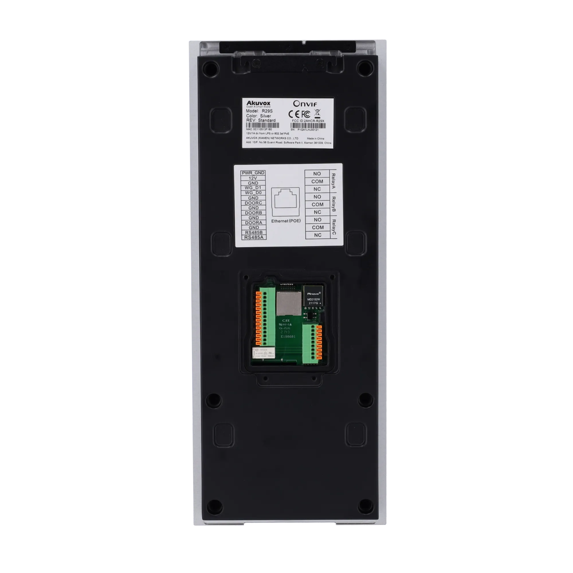 Placa Videoportero IP Akuvox AK-R29C-L 3Mpx MIFARE PoE