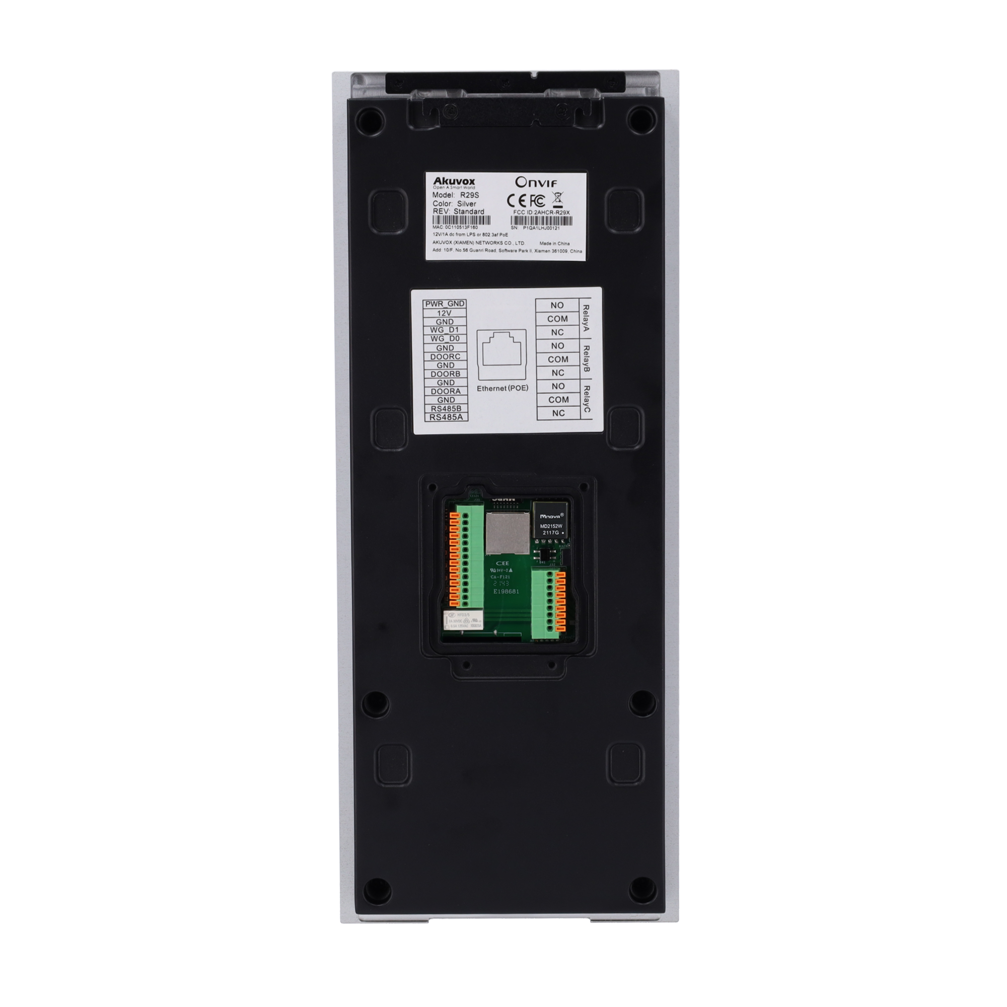 Placa videoportero - IP - empotrar / superficie - Akuvox - Cámara 3 Mpx - sin WiFi, PoE - IP65 IK06 - Acceso MIFARE/EM/PIN/QR - Ref. AK-R29S - Imagen 2