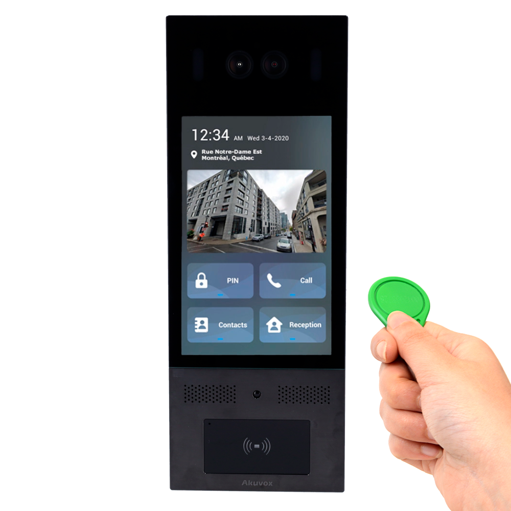 Placa videoportero - IP - empotrar / superficie - Akuvox - Cámara 2 Mpx - sin WiFi, PoE - IP65 IK10 - Acceso MIFARE/EM/PIN/QR - Ref. AK-X915S - Imagen 2